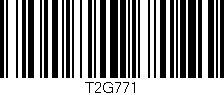 Código de barras (EAN, GTIN, SKU, ISBN): 'T2G771'
