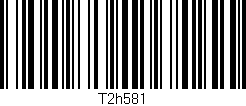 Código de barras (EAN, GTIN, SKU, ISBN): 'T2h581'