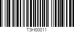 Código de barras (EAN, GTIN, SKU, ISBN): 'T3H00011'