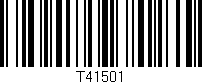 Código de barras (EAN, GTIN, SKU, ISBN): 'T41501'