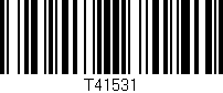 Código de barras (EAN, GTIN, SKU, ISBN): 'T41531'