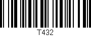 Código de barras (EAN, GTIN, SKU, ISBN): 'T432'