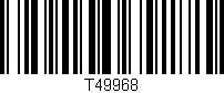 Código de barras (EAN, GTIN, SKU, ISBN): 'T49968'