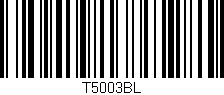 Código de barras (EAN, GTIN, SKU, ISBN): 'T5003BL'