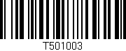 Código de barras (EAN, GTIN, SKU, ISBN): 'T501003'