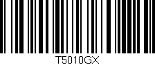 Código de barras (EAN, GTIN, SKU, ISBN): 'T5010GX'