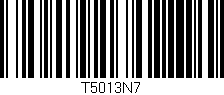Código de barras (EAN, GTIN, SKU, ISBN): 'T5013N7'