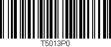 Código de barras (EAN, GTIN, SKU, ISBN): 'T5013P0'