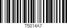 Código de barras (EAN, GTIN, SKU, ISBN): 'T5014A7'