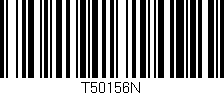 Código de barras (EAN, GTIN, SKU, ISBN): 'T50156N'