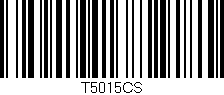 Código de barras (EAN, GTIN, SKU, ISBN): 'T5015CS'