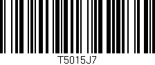 Código de barras (EAN, GTIN, SKU, ISBN): 'T5015J7'