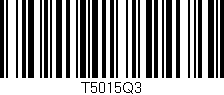 Código de barras (EAN, GTIN, SKU, ISBN): 'T5015Q3'