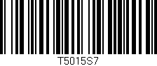Código de barras (EAN, GTIN, SKU, ISBN): 'T5015S7'