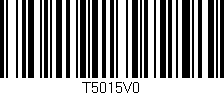 Código de barras (EAN, GTIN, SKU, ISBN): 'T5015V0'