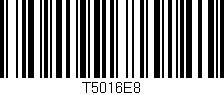 Código de barras (EAN, GTIN, SKU, ISBN): 'T5016E8'