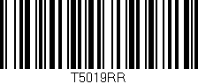 Código de barras (EAN, GTIN, SKU, ISBN): 'T5019RR'