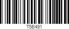 Código de barras (EAN, GTIN, SKU, ISBN): 'T5B491'