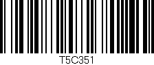 Código de barras (EAN, GTIN, SKU, ISBN): 'T5C351'