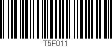 Código de barras (EAN, GTIN, SKU, ISBN): 'T5F011'