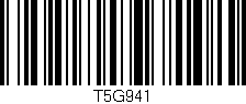 Código de barras (EAN, GTIN, SKU, ISBN): 'T5G941'