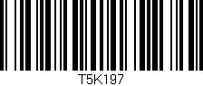 Código de barras (EAN, GTIN, SKU, ISBN): 'T5K197'