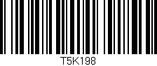 Código de barras (EAN, GTIN, SKU, ISBN): 'T5K198'