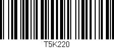 Código de barras (EAN, GTIN, SKU, ISBN): 'T5K220'