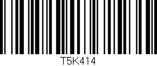 Código de barras (EAN, GTIN, SKU, ISBN): 'T5K414'