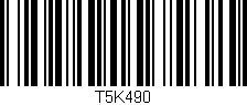 Código de barras (EAN, GTIN, SKU, ISBN): 'T5K490'