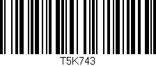 Código de barras (EAN, GTIN, SKU, ISBN): 'T5K743'