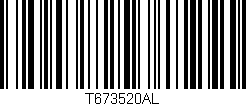 Código de barras (EAN, GTIN, SKU, ISBN): 'T673520AL'