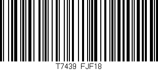 Código de barras (EAN, GTIN, SKU, ISBN): 'T7439/FJF18'