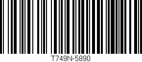 Código de barras (EAN, GTIN, SKU, ISBN): 'T749N-5890'
