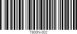 Código de barras (EAN, GTIN, SKU, ISBN): 'T800N-002'