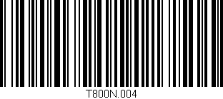 Código de barras (EAN, GTIN, SKU, ISBN): 'T800N.004'