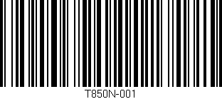 Código de barras (EAN, GTIN, SKU, ISBN): 'T850N-001'