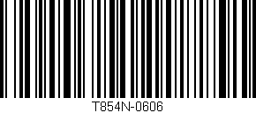 Código de barras (EAN, GTIN, SKU, ISBN): 'T854N-0606'
