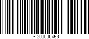 Código de barras (EAN, GTIN, SKU, ISBN): 'TA-300000453'