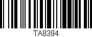 Código de barras (EAN, GTIN, SKU, ISBN): 'TA8394'