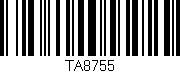 Código de barras (EAN, GTIN, SKU, ISBN): 'TA8755'
