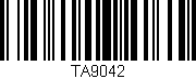 Código de barras (EAN, GTIN, SKU, ISBN): 'TA9042'