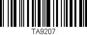 Código de barras (EAN, GTIN, SKU, ISBN): 'TA9207'