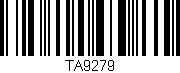 Código de barras (EAN, GTIN, SKU, ISBN): 'TA9279'