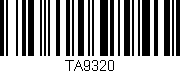 Código de barras (EAN, GTIN, SKU, ISBN): 'TA9320'