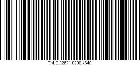Código de barras (EAN, GTIN, SKU, ISBN): 'TALE.02671.0200.4648'