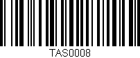 Código de barras (EAN, GTIN, SKU, ISBN): 'TAS0008'