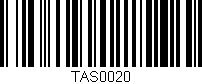 Código de barras (EAN, GTIN, SKU, ISBN): 'TAS0020'