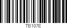 Código de barras (EAN, GTIN, SKU, ISBN): 'TB107E'