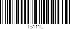Código de barras (EAN, GTIN, SKU, ISBN): 'TB111L'